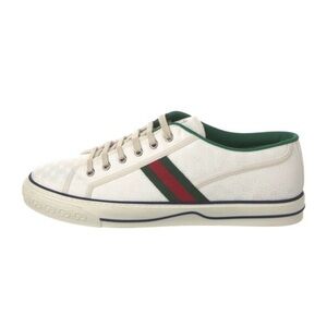 Gucci White and Green Men's Sneakers •	Includes Box, Dust Bag & Additional Laces